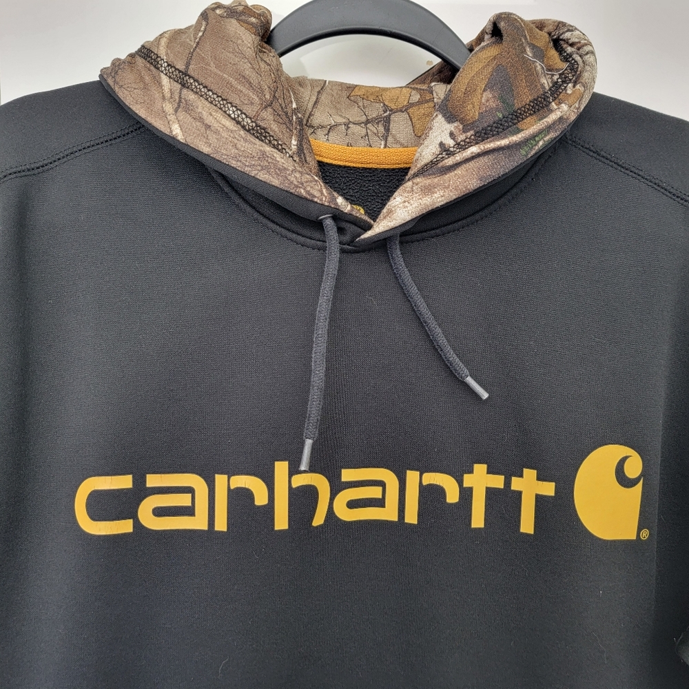 Carhartt Force Extremes Signature Graphic Hooded Sweatshirt Logo Size Medium - Picture 3 of 12